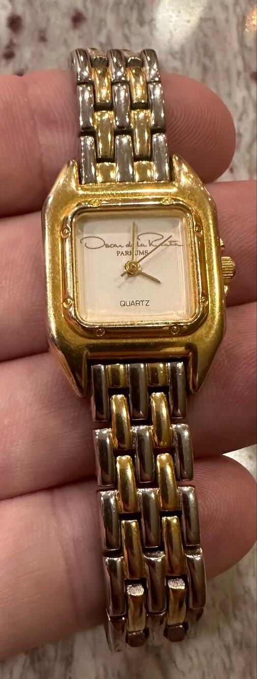 Vintage Oscar de la Renta Parfums Two-Tone Quartz Women's Watch - Tested